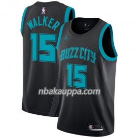 Charlotte Hornets Kemba Walker 15 2018-19 Jordan Brand City Edition Musta Pelipaidat Swingman - Miesten